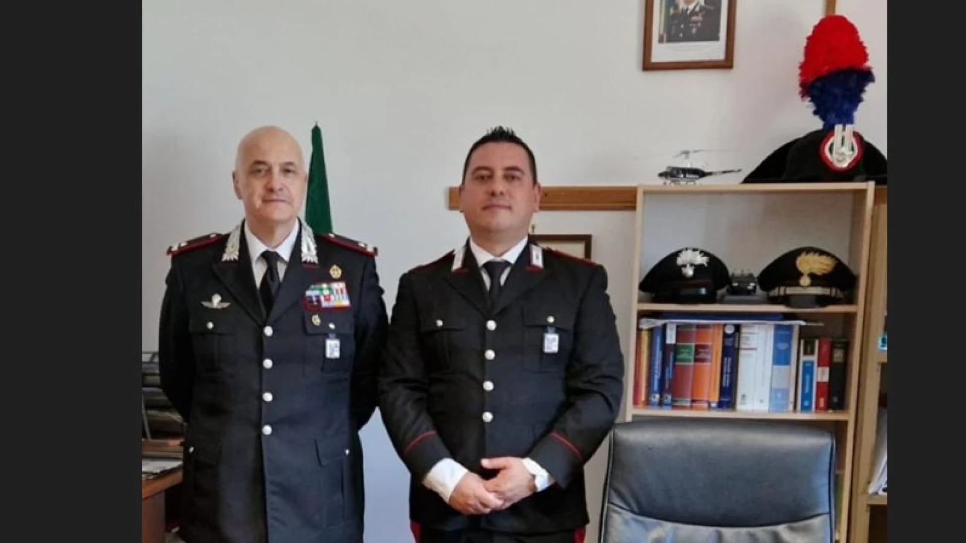 Il Comandante della Legione Carabinieri Abruzzo e Molise Generale Antonino Neosi ha visitato il Comando Arma di Castel San Vincenzo